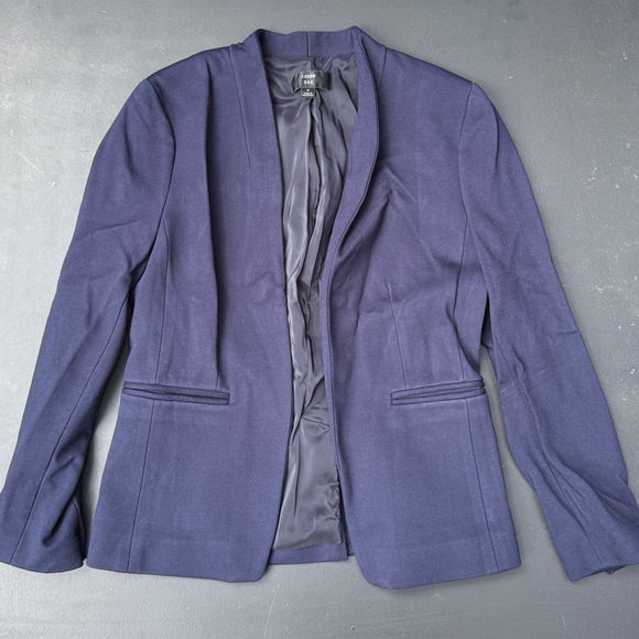 J Crew 365 Going Out Navy Stretch Twill Blazer Slim Fit Jacket Size 4 - Picture 1 of 6